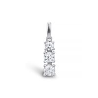 Pendant X-Diamond Woman Classici in White Gold Diamante Lab Grown 0.39 Ct PE005BI - PE005BI